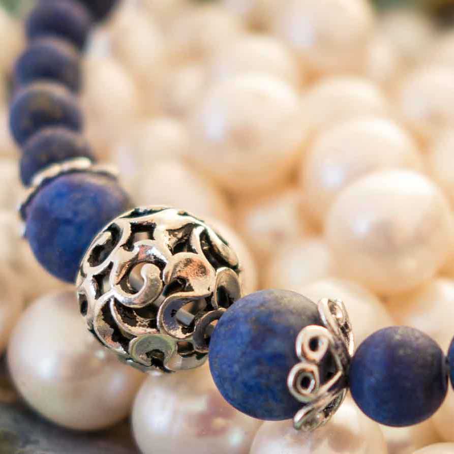 Perlenketten mit Halbedelsteinen